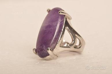 Anello in argento 925 con ametista