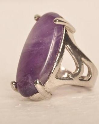 Anello in argento 925 con ametista