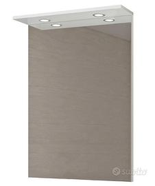 Specchio con faretti led per bagno