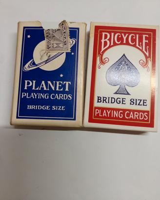 2 mazzi carte da gioco 