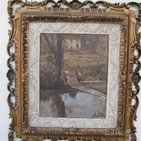 Dipinto ad olio di Giuseppe Clò, pittore bolognese