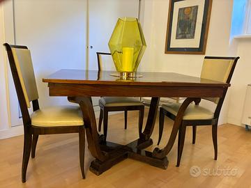 Tavolo art Deco + 4 sedie