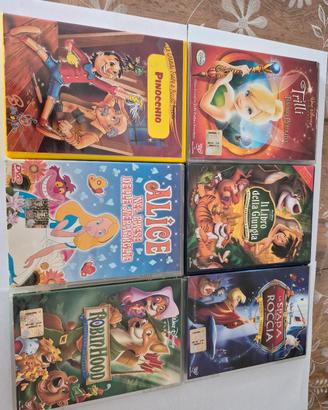 n. 6 dvd cartoni animati ( come in foto)