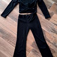 maglia e pantalone original marines nero e glitter