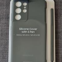 Samsung cover in silicone più S pen  per S21 Ultra