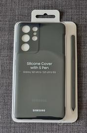 Samsung cover in silicone più S pen  per S21 Ultra