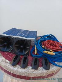 AMBLIFICATORE PIU TWEETER PIU CAVO SCHERMATO