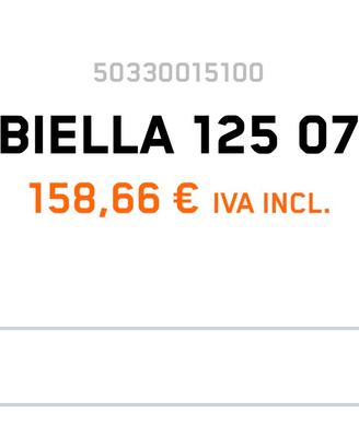 Biella ktm 125 NUOVA