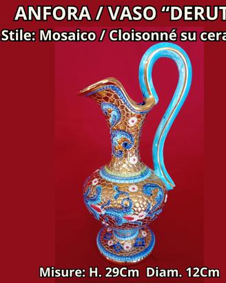 Anfora Brocca Ceramica Deruta Fatta a Mano