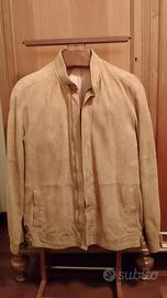 Giacca vera pelle di renna, uomo, taglia 52