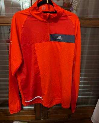 Maglia running Kalenji Decathlon arancione