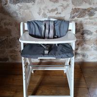 Seggiolone in legno Hauck 2 in 1 pappa e nanna