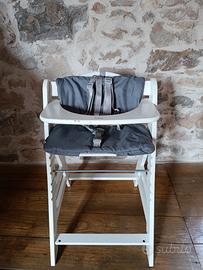 Seggiolone in legno Hauck 2 in 1 pappa e nanna