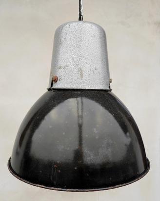 Lampada industriale Vintage smaltata Mazda Francia