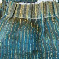 Tenda verde-bluette-oro