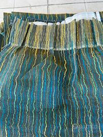 Tenda verde-bluette-oro