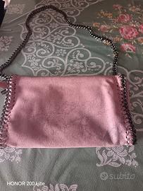 borsetta in pelle rosa