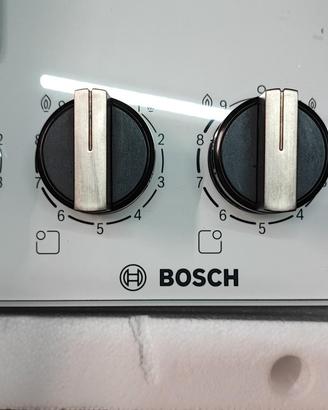 Piano cottura a 60 cm vetro temperato bianco