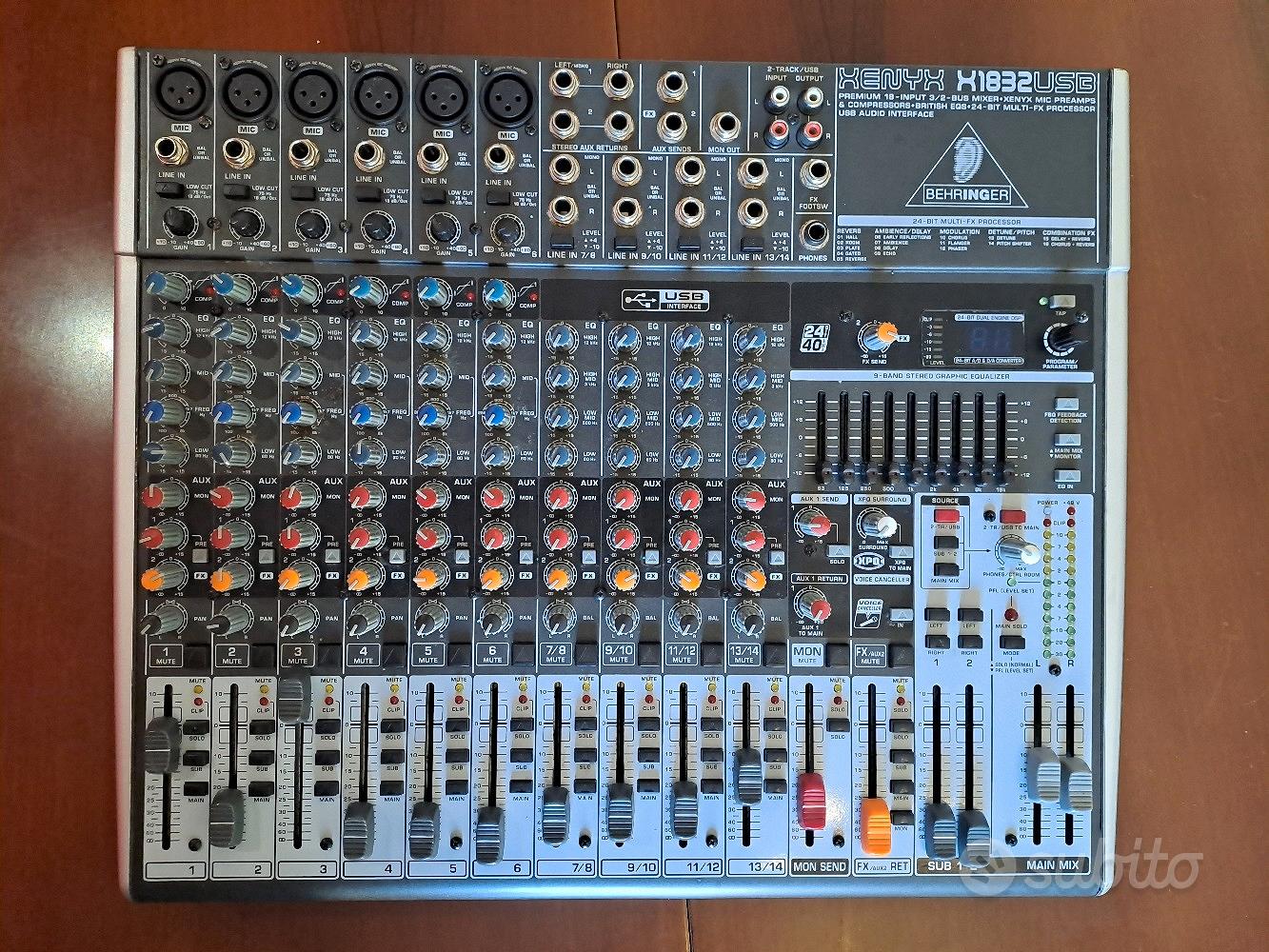 BEHRINGER Xenyx X1832 USB Mixer - Audio/Video In vendita a Reggio Emilia