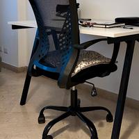 Sedia da ufficio in rete, regolabile