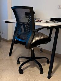 Sedia da ufficio in rete, regolabile