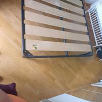 struttura letto con spalliera in doghe eminflex