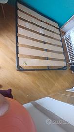 struttura letto con spalliera in doghe eminflex