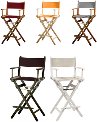 Sedia Sgabello Pieghevole Regista Legno Portatile
