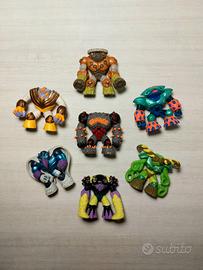 Lotto completo 7 Magic Egg Gormiti Titanium