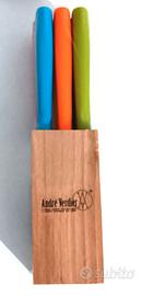 set 6 coltelli bistecca Andre Verdier con ceppo