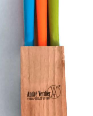 set 6 coltelli bistecca Andre Verdier con ceppo