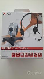 Set videocamera con microfono e cuffie per PC