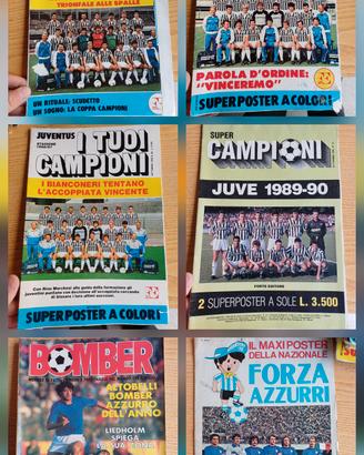 riviste poster Juventus anni 80