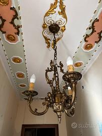 Lampadario Stile Classico in Bronzo