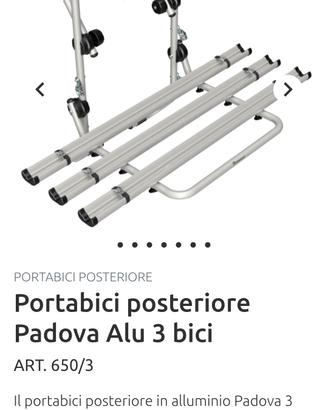 portabici da auto mod. Padova 3 bici