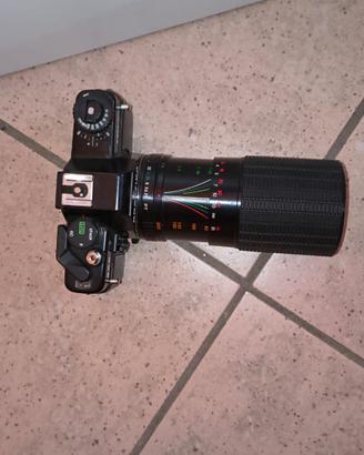 Macchina fotografica Praktica + teleobiettivo