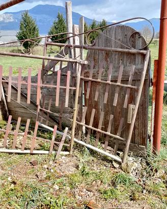 cancello doppia anta in ferro