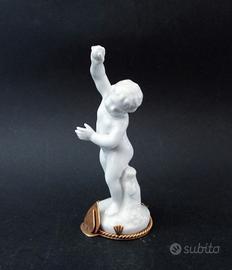 GINORI N Coronata BAMBINO Palla Putto PORCELLANA 