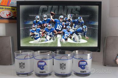 BICCHIERI DA COLLEZIONE 4 PEZZI VINTAGE NFL NEW YO