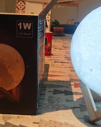 3D printing moon light lampada luna