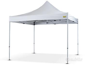 Gazebo pieghevole 3x3 m bianco