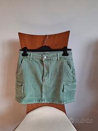 gonna denim verde tg M