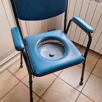 Sedia Comoda anziani wc regolabile in altezza