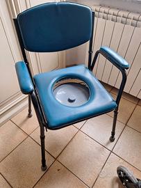 Sedia Comoda anziani wc regolabile in altezza