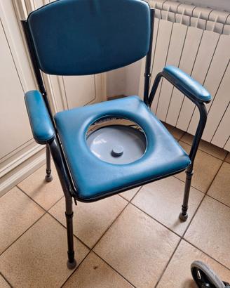 Sedia Comoda anziani wc regolabile in altezza