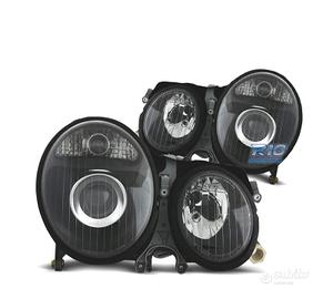 FARI PER MERCEDES CLASSE E W210 99-02 FONDO NERO