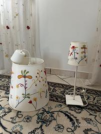 Lampadario piu lampada da tavolo per cameretta