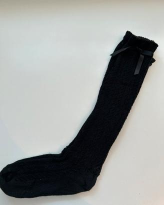 Calza lunga lana donna nero