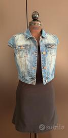 Gilet jeans mini Mango tg xs