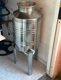 Contenitore olio 50 litri acciaio inox 18-10